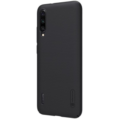 Xiaomi Mi A3 "Nillkin" Frosted Shield melns vāciņš, apvalks | Vacins.lv