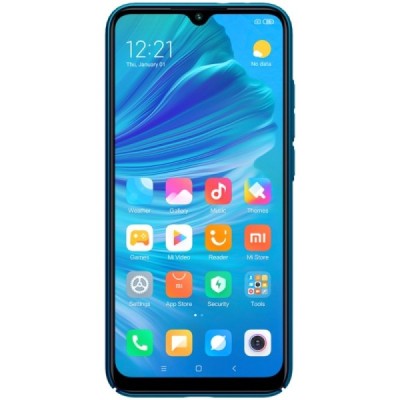 Xiaomi Mi A3 „Nillkin“ Frosted Shield mėlynas plastikinis dėklas, nugarėlė | Priedai.lt