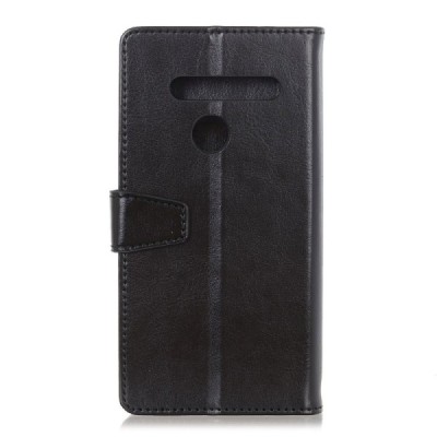 LG G8s Thinq sērijas melns ādas atvērams maciņš, maks | Vacins.lv