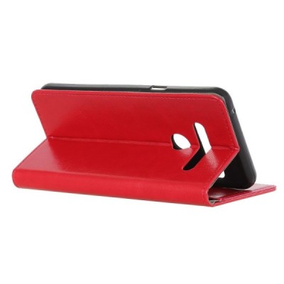 LG G8s Thinq sērijas sarkans ādas atvērams maciņš, maks | Vacins.lv