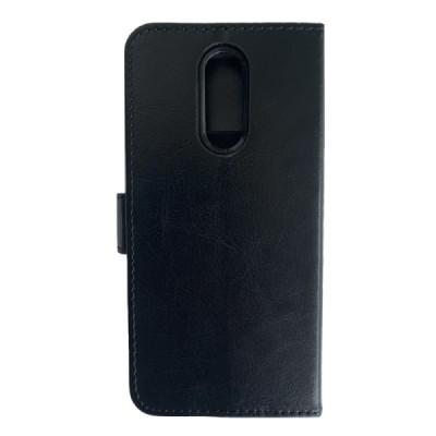 LG K40 sērijas melns ādas atvērams maciņš, maks | Vacins.lv