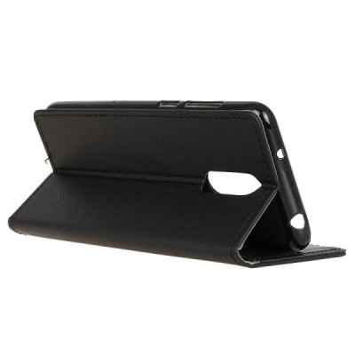 LG K40 sērijas melns ādas atvērams maciņš, maks | Vacins.lv