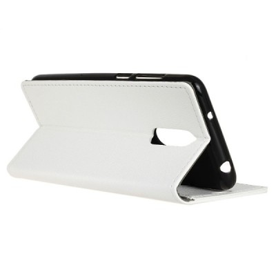 LG K40 sērijas balts ādas atvērams maciņš, maks | Vacins.lv