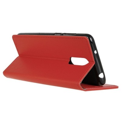 LG K40 sērijas sarkans ādas atvērams maciņš, maks | Vacins.lv