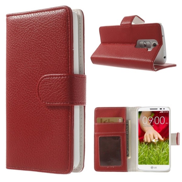 „Lychee“ atverčiamas dėklas - raudonas (G2 mini)