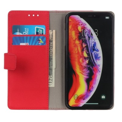 LG K40 sērijas sarkans ādas atvērams maciņš, maks | Vacins.lv