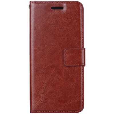 Xiaomi Mi A3 rudas odinis atverčiamas dėklas - knygutė | Priedai.lt