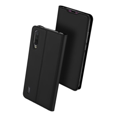 Xiaomi Mi 9 Lite „Dux Ducis“ Skin serijos juodas odinis atverčiamas dėklas - knygutė | Priedai.lt