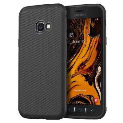 Samsung Galaxy Xcover 4 / 4S (G390, G398) kieto silikono TPU juodas dėklas - nugarėlė / Priedai.lt