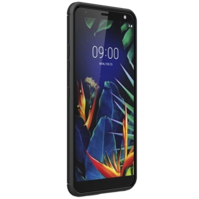 LG K40 „Carbon“ cieta silikona (TPU) melns apvalks / vacins.lv