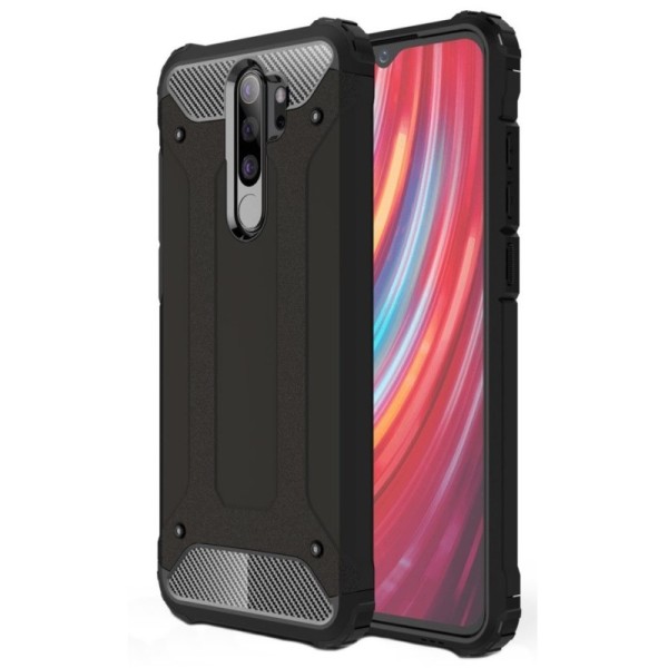 Sustiprintos apsaugos dėklas - juodas (Redmi Note 8 Pro)