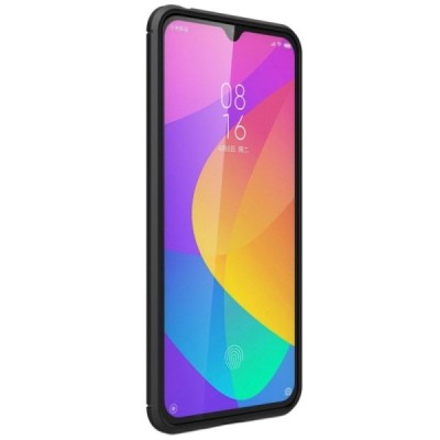 Xiaomi Mi 9 Lite „Carbon“ cieta silikona (TPU) melns apvalks / vacins.lv