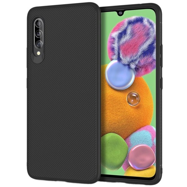 „Jazz“ kieto silikono (TPU) dėklas - juodas (Galaxy A90 5G)