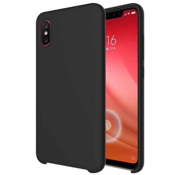 „Rubberized“ kieto silikono dėklas - juodas (Mi 8 Pro)