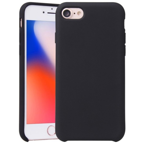 "Shell" cieta silikona (TPU) vāciņš - melns (iPhone 7 / 8 / SE 2020 / SE 2022)