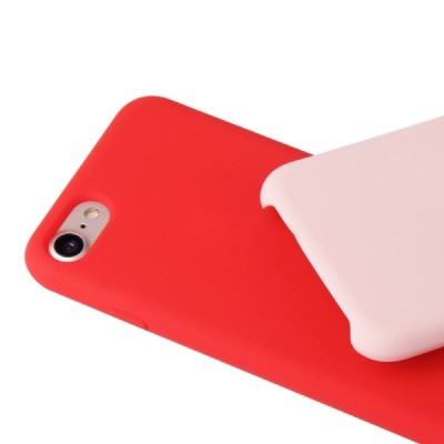 Apple iPhone 7 / 8 / SE 2020 „Shell“ cieta silikona (TPU) sarkans vāciņš | Vacins.lv