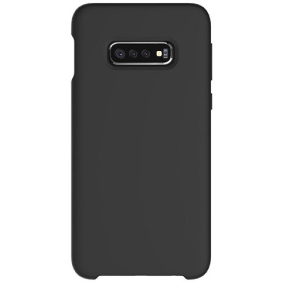 Samsung Galaxy S10e „Shell“ cieta silikona (TPU) melns vāciņš, apvalks | Vacins.lv