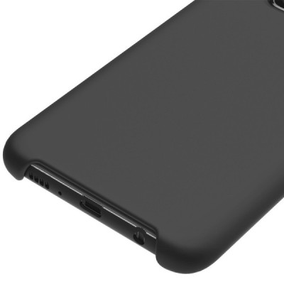 Samsung Galaxy S10e „Shell“ cieta silikona (TPU) melns vāciņš, apvalks | Vacins.lv