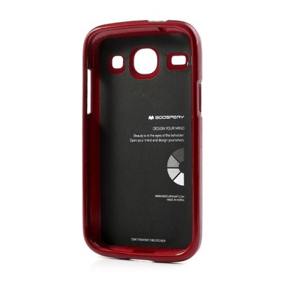 Mercury raudonas Samsung Galaxy Core TPU kieto silikono dėklas (nugarėlė) / Priedai.lt