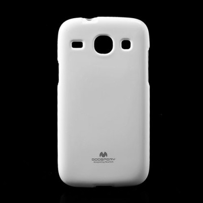 Mercury baltas Samsung Galaxy Core TPU kieto silikono dėklas (nugarėlė) / Priedai.lt