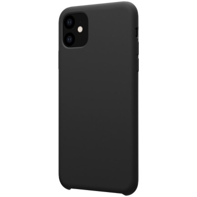 Apple iPhone 11 „Nillkin“ Flex Liquid Silicone melns vāciņš, apvalks | Vacins.lv