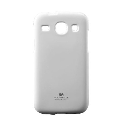 Samsung Galaxy Core Mercury balts cieta silikona (TPU) futrālis / Vacins.lv