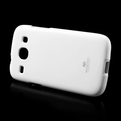 Samsung Galaxy Core Mercury balts cieta silikona (TPU) futrālis / Vacins.lv