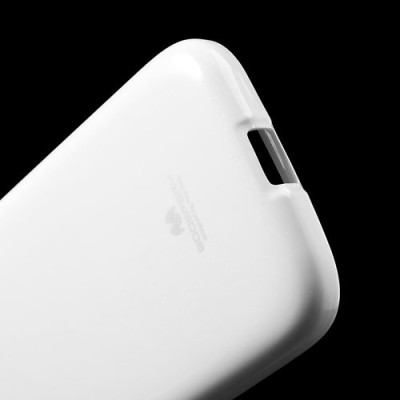 Samsung Galaxy Core Mercury balts cieta silikona (TPU) futrālis / Vacins.lv