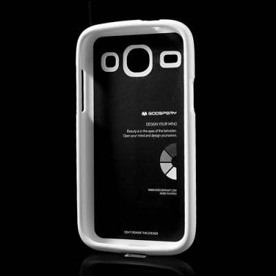 Samsung Galaxy Core Mercury balts cieta silikona (TPU) futrālis / Vacins.lv