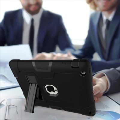 Apple iPad 2 / 3 / 4 pastiprinātas aizsardzības melns vāciņš | Vacins.lv