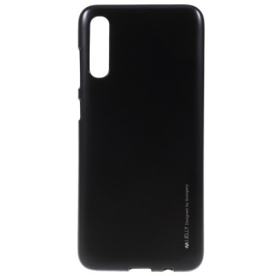 Samsung Galaxy A70 (A705F) Mercury melns cieta silikona (TPU) apvalks / vacins.lv