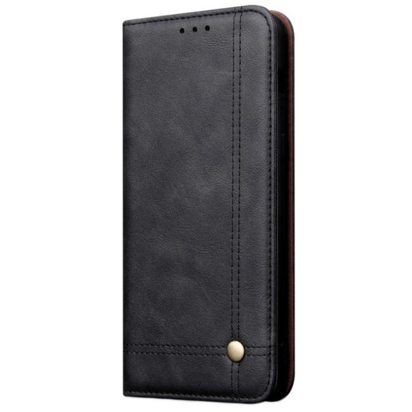 „Deluxe“ atvēramais maciņš - melns (Galaxy A40)