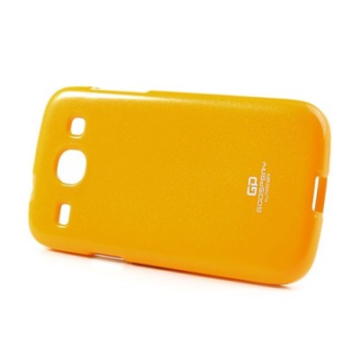 Mercury geltonoas Samsung Galaxy Core TPU kieto silikono dėklas (nugarėlė) / Priedai.lt