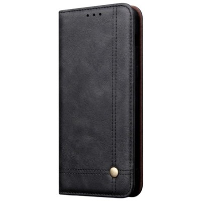 Huawei P30 Pro „Deluxe“ ādas atvēramais melns maciņš (maks) / Vacins.lv