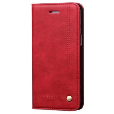 Samsung Galaxy A50 A505F (A50s A507F, A30s A307F) „Deluxe“ ādas atvēramais sarkans maciņš (maks) / Vacins.lv