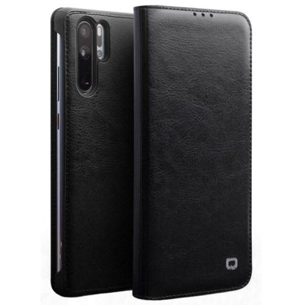 „QIALINO“ atverčiamas dėklas - juodas (P30 Pro)