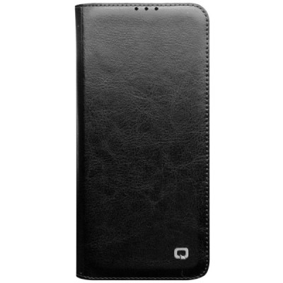 Huawei P30 Pro „QIALINO“ atverčiamas juodas odinis dėklas - knygutė / Priedai.lt
