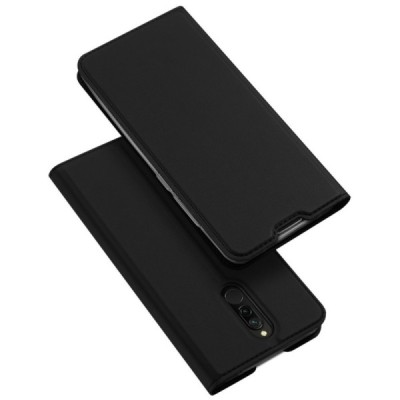 Xiaomi Redmi 8 „Dux Ducis“ Skin sērijas melns ādas atvērams maciņš / Vacins.lv