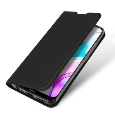 Xiaomi Redmi 8 „Dux Ducis“ Skin sērijas melns ādas atvērams maciņš / Vacins.lv