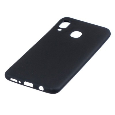 Samsung Galaxy A40 (A405F) cieta silikona (TPU) melns vāciņš | Vacins.lv