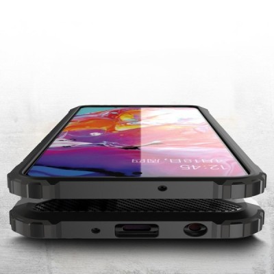 Samsung Galaxy A51 (A515F) sustiprintos apsaugos dėklas - juodas | Priedai.lt