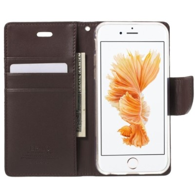 Mercury Bravo Diary Apple iPhone 6 (6s) rudas dėklas | Priedai.lt