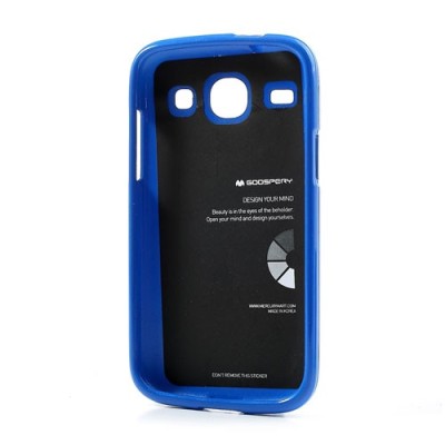 Mercury mėlynas Samsung Galaxy Core TPU kieto silikono dėklas (nugarėlė) / Priedai.lt