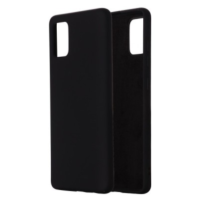 Samsung Galaxy A51 (A515) Shell cieta silikona (TPU) melns apvalks | vacins.lv