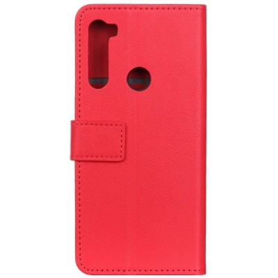 Xiaomi Redmi Note 8T atvēramais ādas sarkans maciņš, grāmata (maks) | Vacins.lv