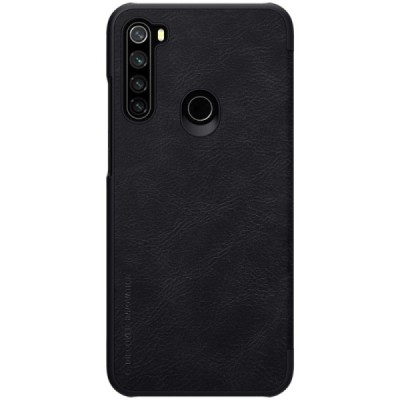 Xiaomi Redmi Note 8T greznais Nillkin Qin sērijas ādas atvērams melns maciņš, maks | Vacins.lv