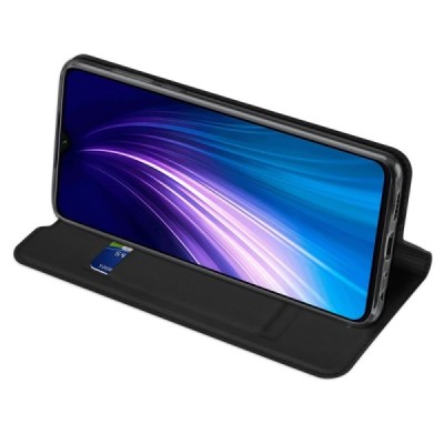 Xiaomi Redmi Note 8T Dux Ducis Skin sērijas melns atvērams maciņš, maks | Vacins.lv