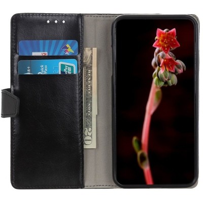 Xiaomi Redmi Note 8T atvēramais ādas melns maciņš, grāmata (maks) | Vacins.lv