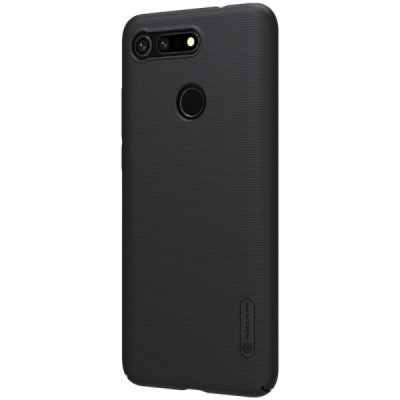 Huawei Honor View 20 (V20) Nillkin Frosted Shield melns plastmasas apvalks | vacins.lv