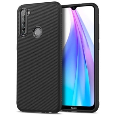 Xiaomi Redmi Note 8T cieta silikona (TPU) melns apvalks | vacins.lv